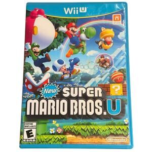 New Super Mario Bros. U (Nintendo Wii U, 2012) Authentic CIB Tested